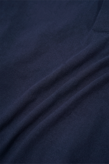 LONGSLEEVE POLO SHIRT IN NAVY