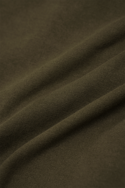 OLIVE FRENCH TERRY RAW FINISH LOUNGE PANTS