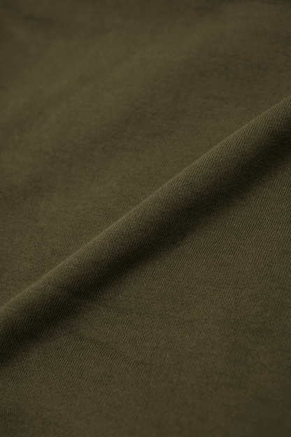 OLIVE FRENCH TERRY RAW FINISH LOUNGE PANTS
