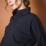 LONGSLEEVE POLO SHIRT IN NAVY