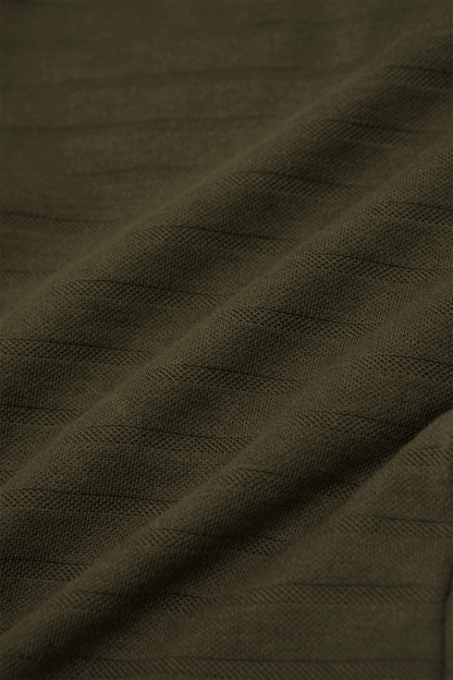 STRIPED PIQUE LOUNGE PANTS V2 IN OLIVE