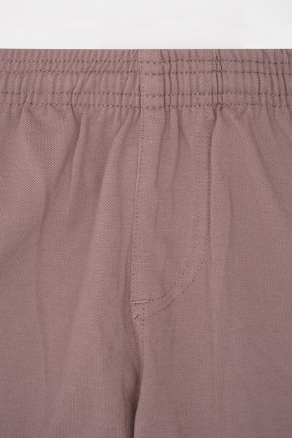 PIQUE HOUSE SHORTS IN MAUVE