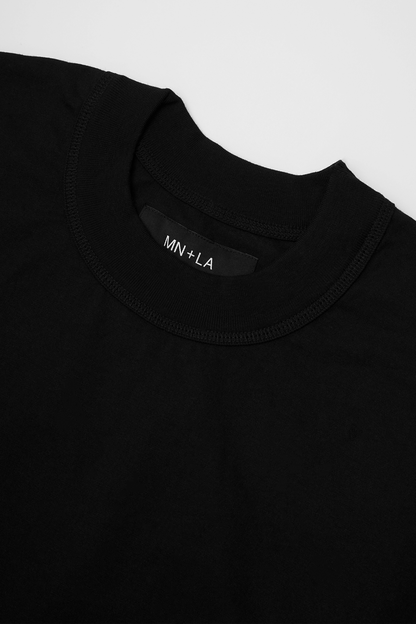 MOCK NECK TEE V3 IN ANTHRACITE