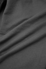FRENCH TERRY WIDE LOUNGE PANTS IN CHARCOAL GREY