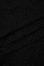 TOWEL TERRY MOCK NECK TEE IN ANTHRACITE