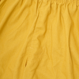 LINEN HOUSE SHORTS IN MUSTARD