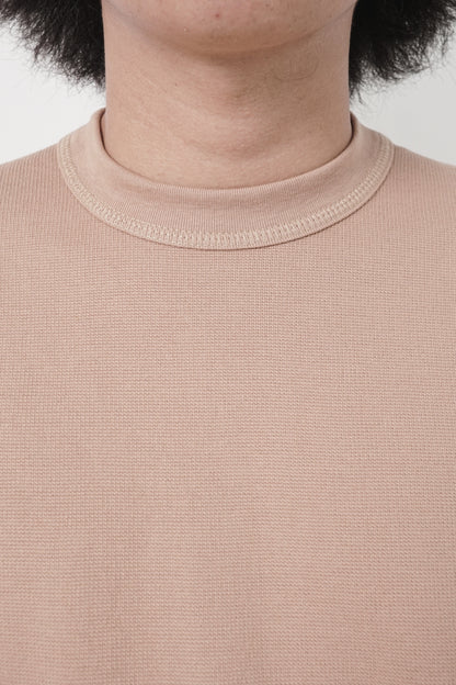 WAFFLE WEAVE LONGSLEEVE TEE V3 IN WHEAT