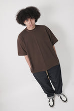 WAFFLE WEAVE MOCK NECK TEE V3 IN WOOD
