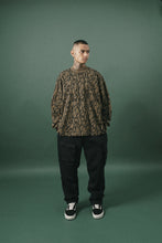 "VINES AND THORNS" RAW STITCH LONGSLEEVE TEE IN OLIVE