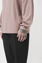 "CLUB" L/S POLO SHIRT IN MAUVE