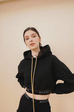 CROPPED HOODIE IN ANTHRACITE