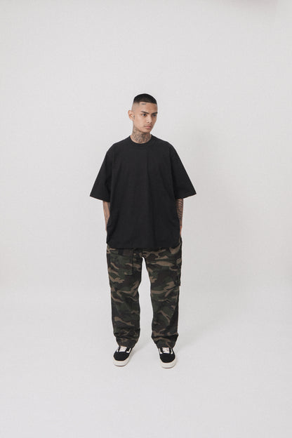 MOCK NECK TEE V3 IN ANTHRACITE