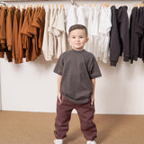 LITTLE HUMAN™ LOUNGE PANTS IN WINE