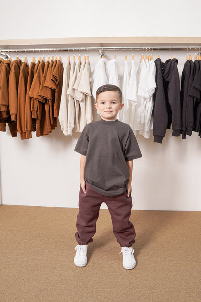 LITTLE HUMAN™ LOUNGE PANTS IN WINE