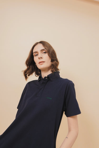 POLO DRESS IN NAVY