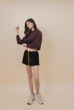 VELOUR HOUSE SHORTS IN WOOD
