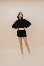 VELOUR HOUSE SHORTS IN ANTHRACITE