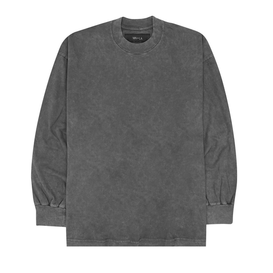 VINTAGE LONGSLEEVE TEE IN DARK ASH
