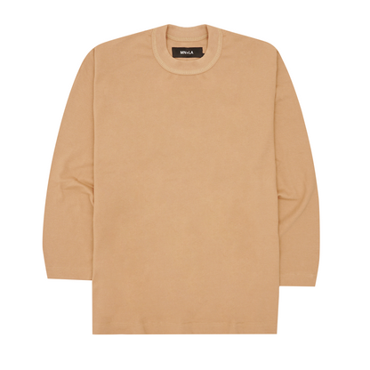 WAFFLE WEAVE LONGSLEEVE TEE V3 IN WHEAT