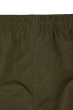 SHINOBI PLEATED BOOTCUT PANTS IN OLIVE