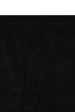 TOWEL TERRY RAW HEM SWEATSHORTS IN ANTHRACITE