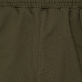 PLEATED HOUSE SHORTS IN OLIVE