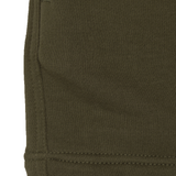 PLEATED HOUSE SHORTS IN OLIVE