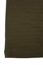STRIPED PIQUE LOUNGE PANTS IN OLIVE