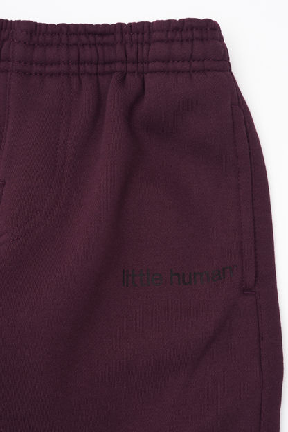 LITTLE HUMAN™ LOUNGE PANTS IN WINE