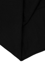 FRENCH TERRY PLEATED ULTRA WIDE LOUNGE PANTS IN ANTHRACITE
