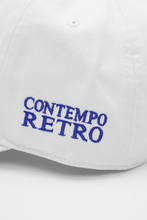 "CONTEMPO RETRO 2 PEACE" 6 PANEL HAT IN WHITE