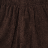 TOWEL TERRY HOUSE SHORTS IN WOOD
