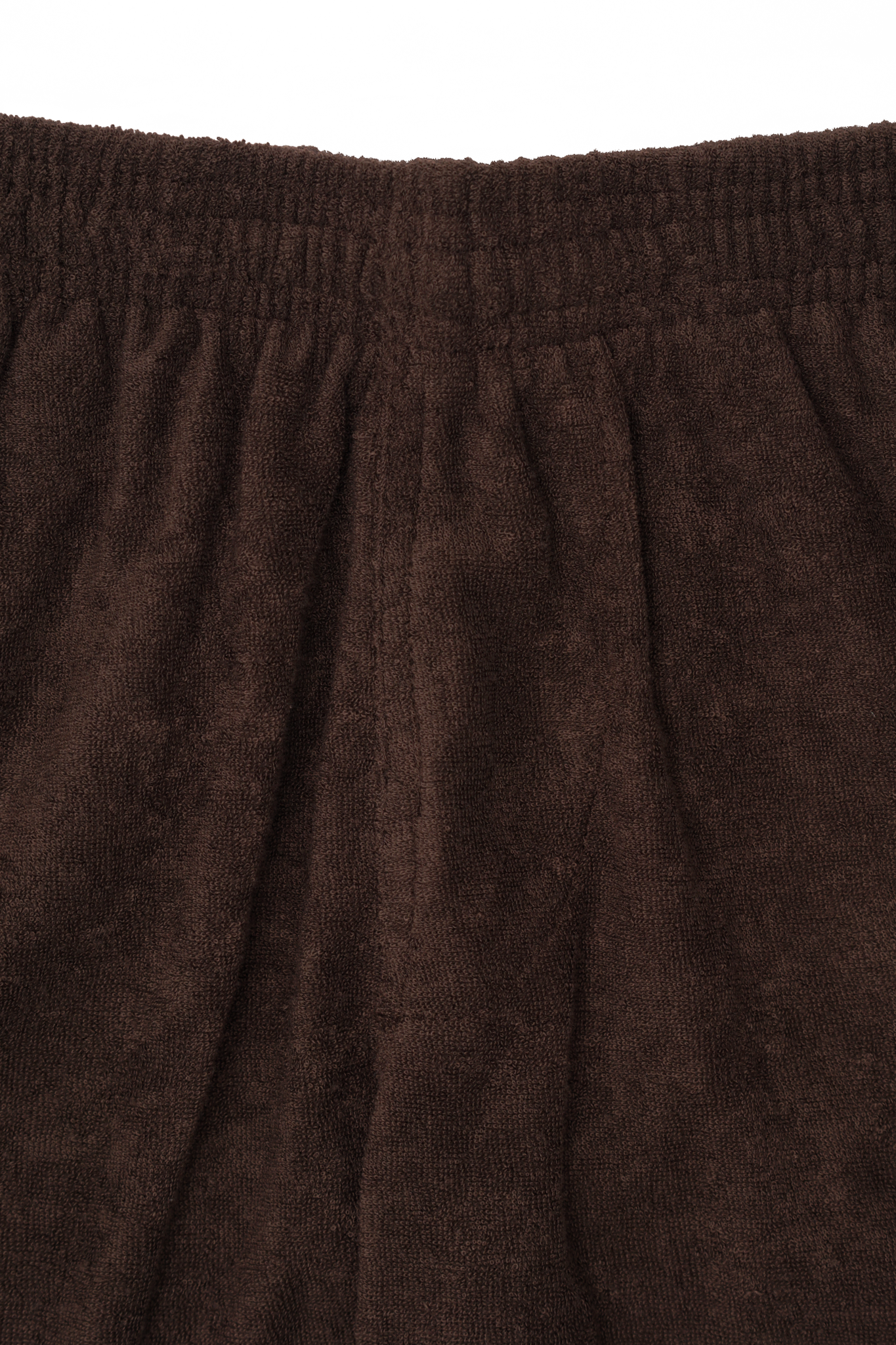 TOWEL TERRY HOUSE SHORTS IN WOOD