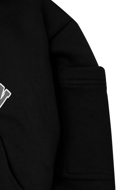 "VARSITY" LITTLE HUMAN™ HOODIE IN ANTHRACITE