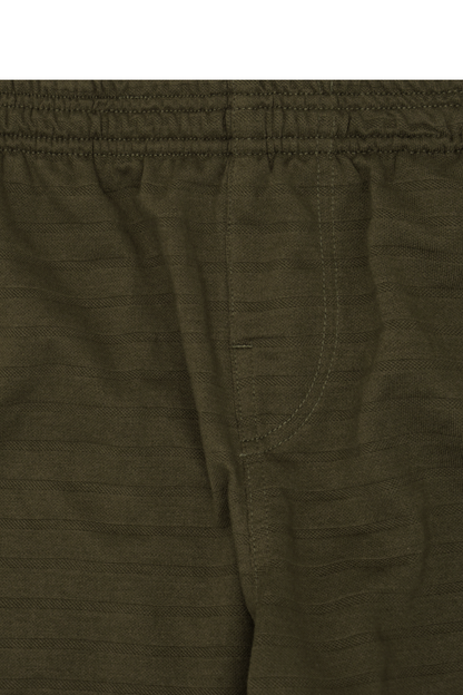 STRIPED PIQUE LOUNGE PANTS V2 IN OLIVE