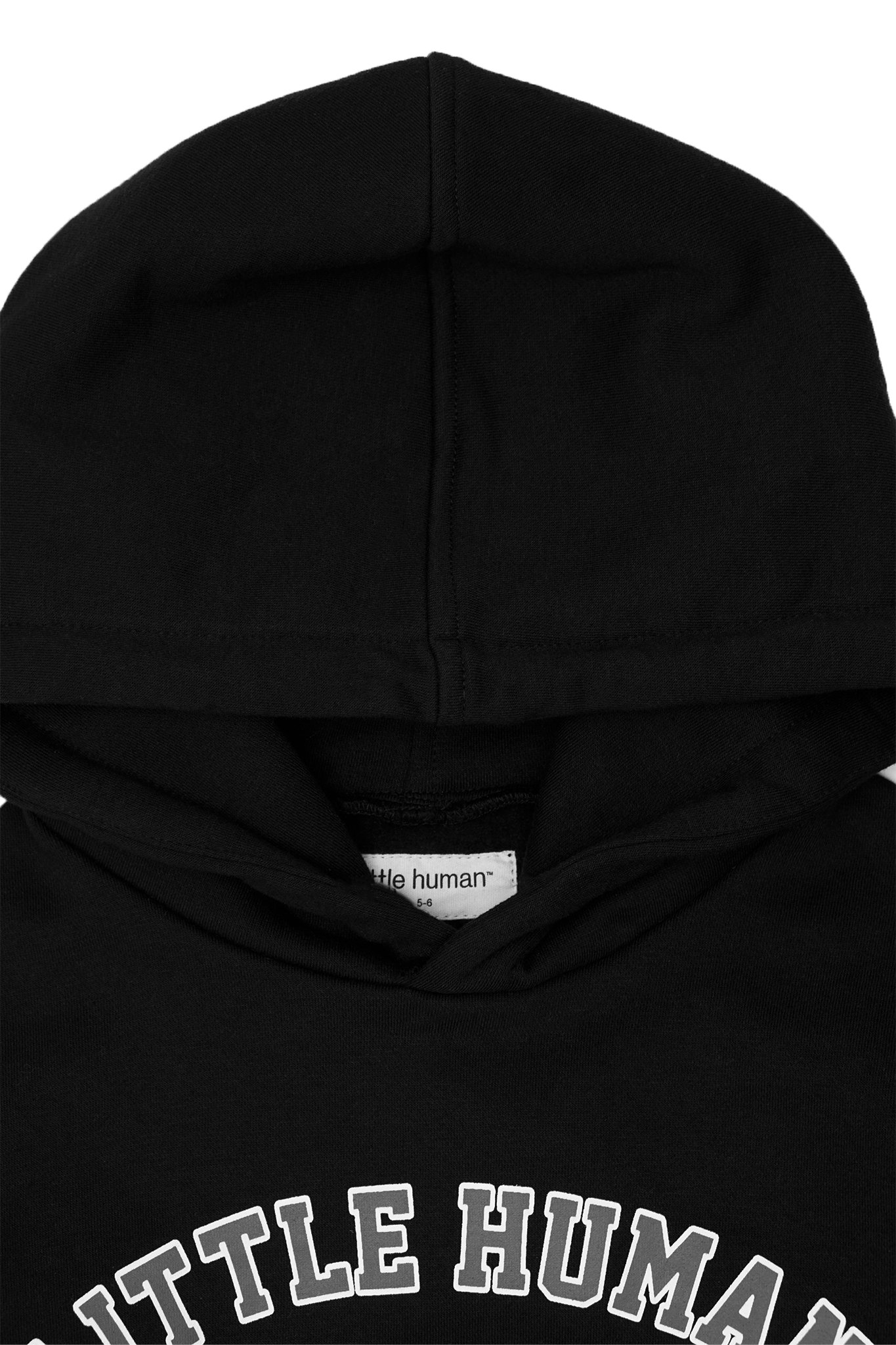 "VARSITY" LITTLE HUMAN™ HOODIE IN ANTHRACITE