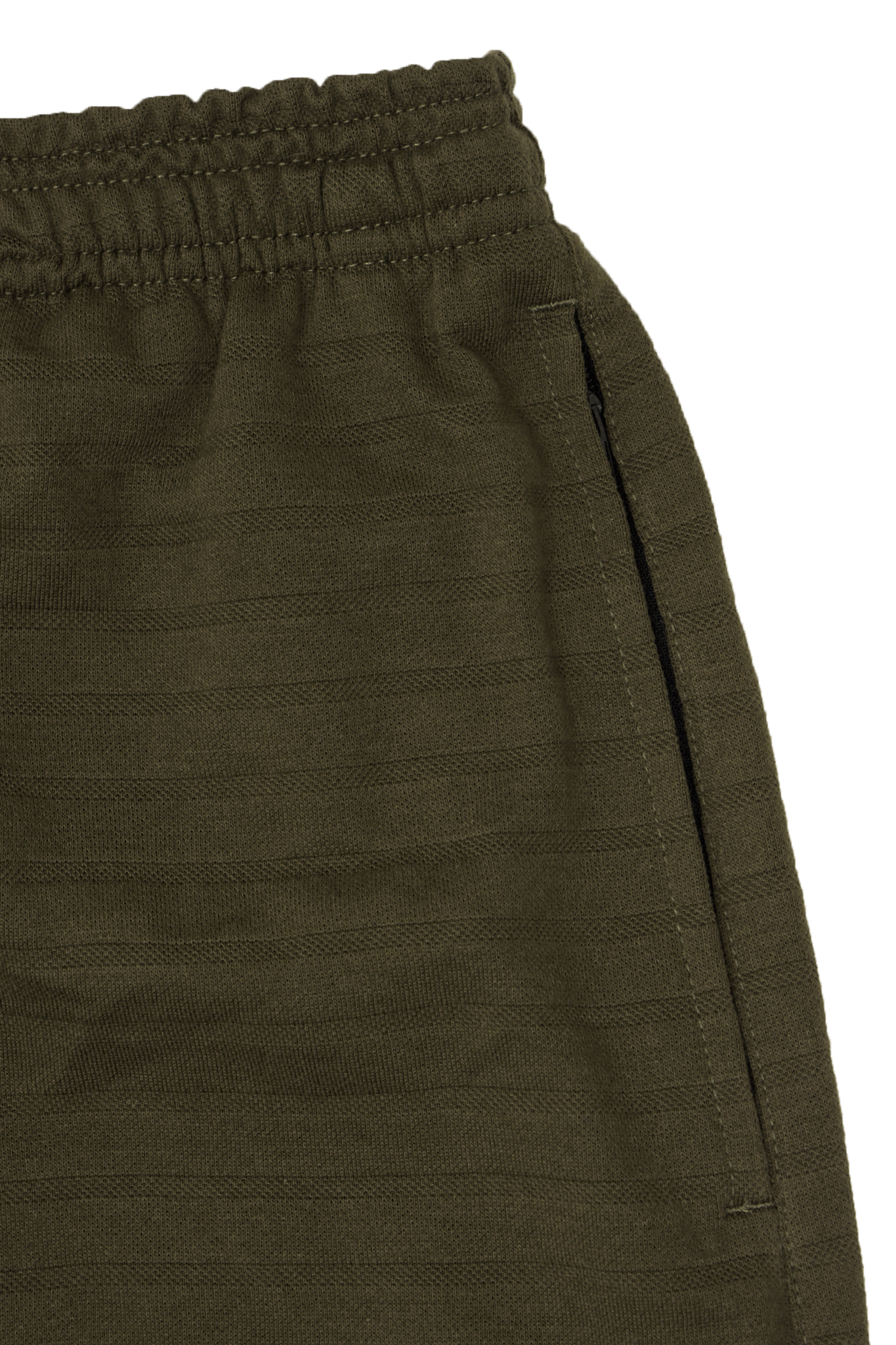 STRIPED PIQUE LOUNGE PANTS V2 IN OLIVE