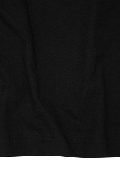 "M'$ ARTIFACT" MOCK NECK TEE IN ANTHRACITE