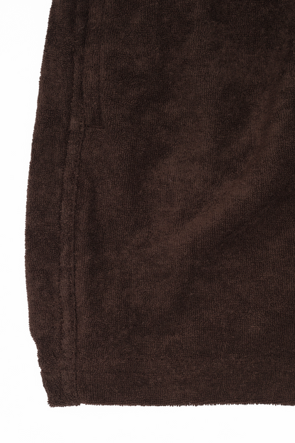 TOWEL TERRY HOUSE SHORTS IN WOOD