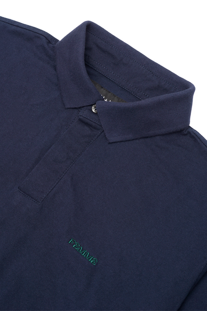LONGSLEEVE POLO SHIRT IN NAVY