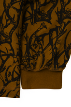 "VINES AND THORNS" RAW STITCH LONGSLEEVE TEE IN RUST