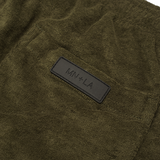 TOWEL TERRY HOUSE SHORTS IN OLIVE
