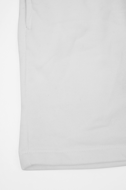 "CONTEMPO RETRO 2 PEACE" SWEATSHORTS IN WHITE