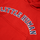 "VARSITY" LITTLE HUMAN™ HOODIE IN RARRI RED