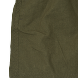 LINEN HOUSE SHORTS IN MOSS GREEN