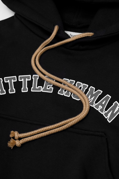 "VARSITY" LITTLE HUMAN™ HOODIE IN ANTHRACITE