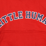 "VARSITY" LITTLE HUMAN™ HOODIE IN RARRI RED
