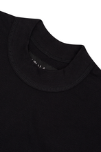 WAFFLE WEAVE MOCK NECK TEE V3.1 IN ANTHRACITE