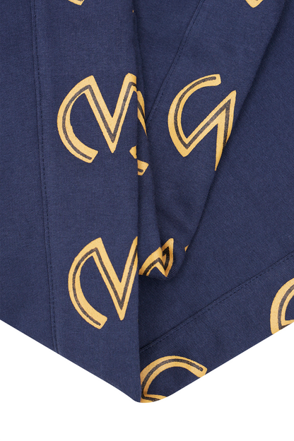 "M'$ & BEYOND" TRACK PANTS IN NAVY BLUE