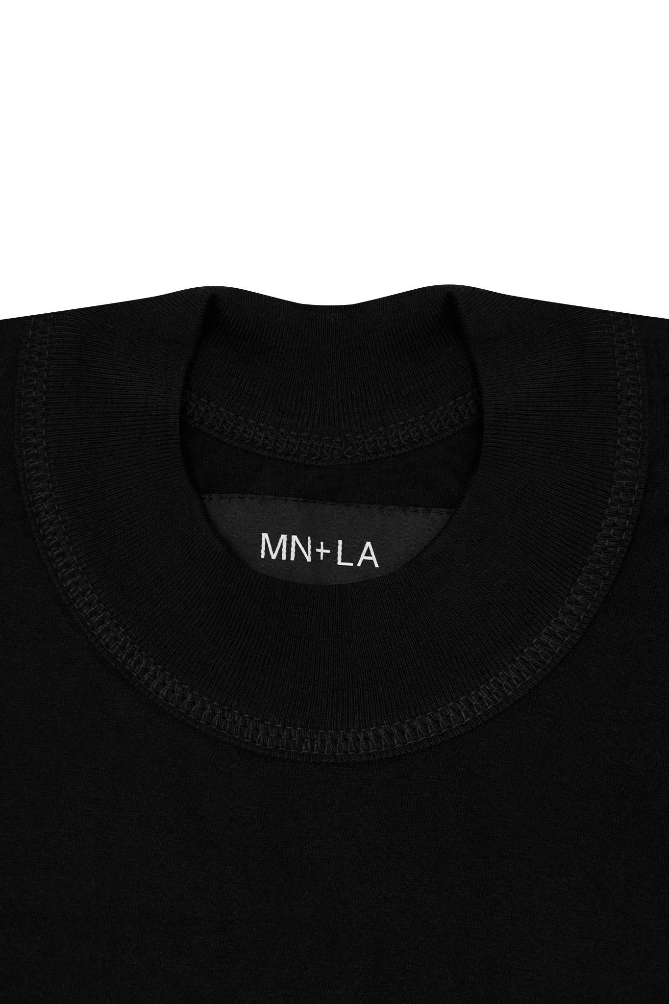 MOCK NECK TEE V3 IN ANTHRACITE